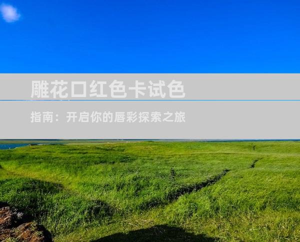 雕花口红色卡试色指南：开启你的唇彩探索之旅